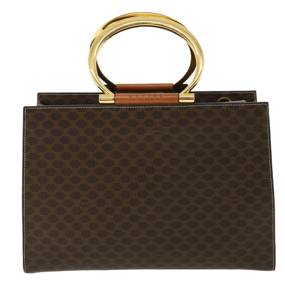 Celine Macadam Handbag Brown